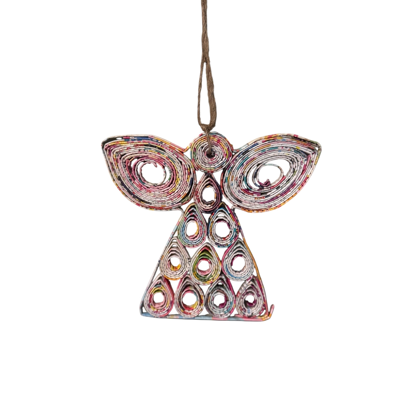 Angel Holiday Ornament • Reclaimed Angel Paper Ornament