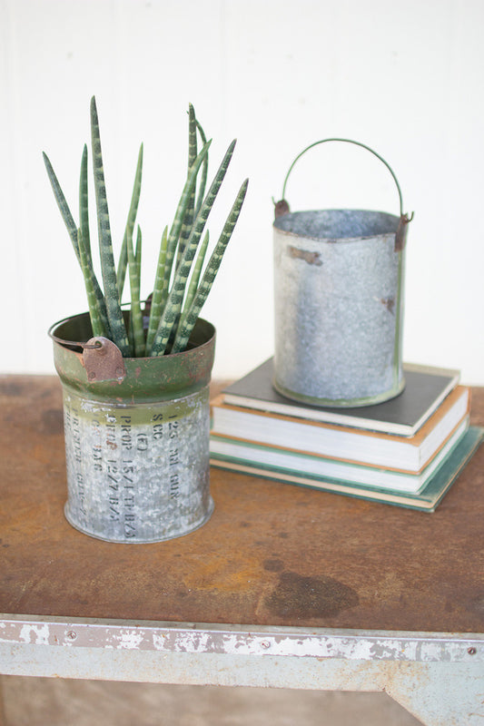 Recycled Ammunition Buckets with handle