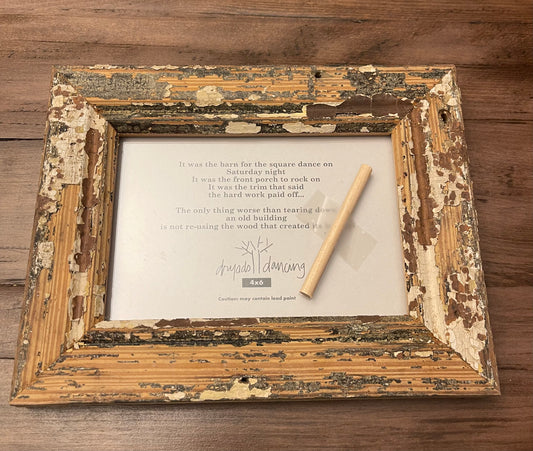 4x6 Chippy Reclaimed wood frame