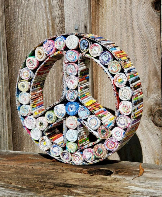 Peace Sign Decor • shelf sitter