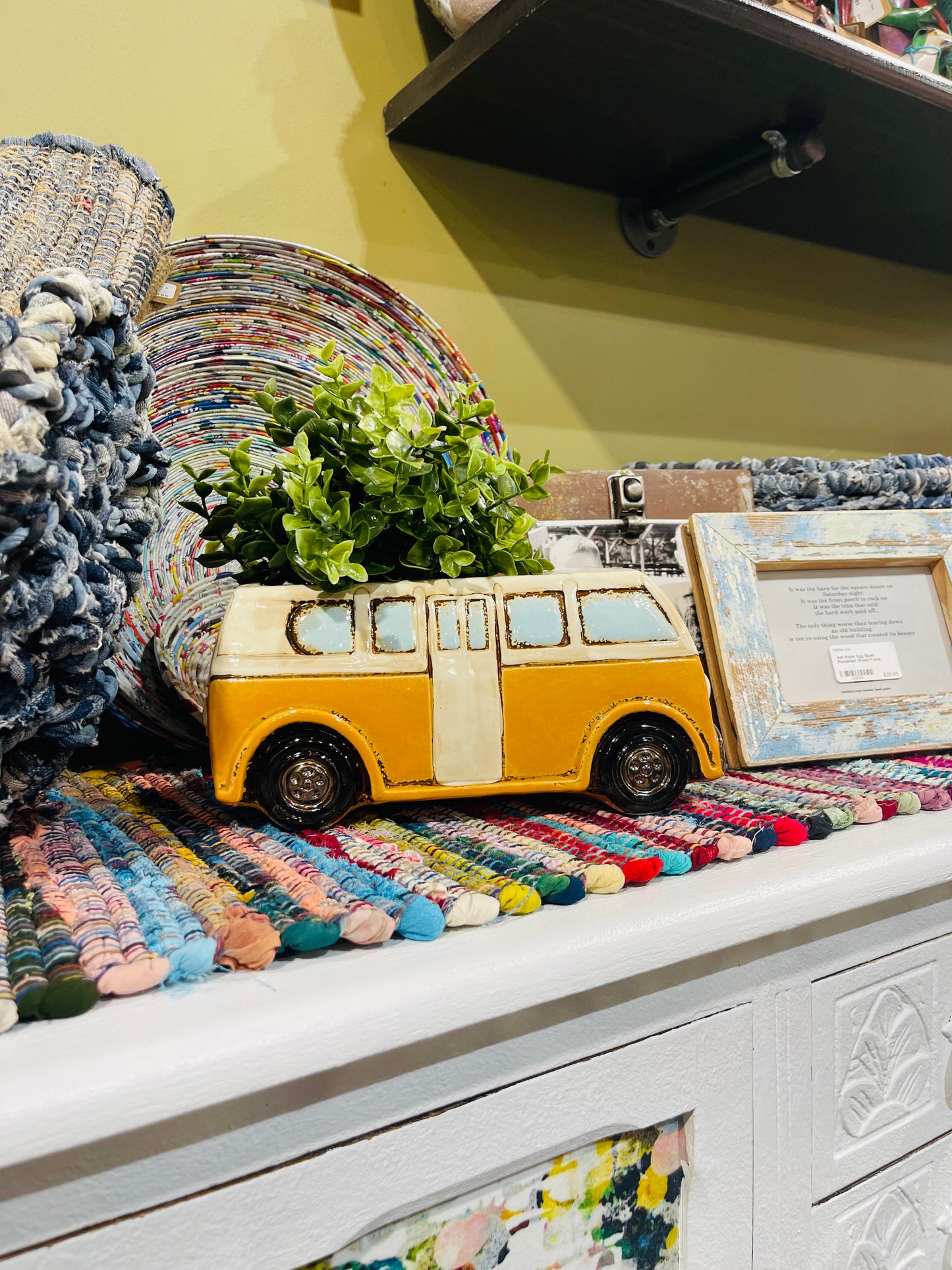 VW bus planter • VW Bus decor